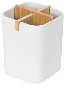 Ecologic fehér fürdőszobai rendszerező, 8,4 x 7,8 cm - Compactor