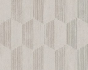 Vinil Tapéta Flizelin Rombusz Szürke-ezüst