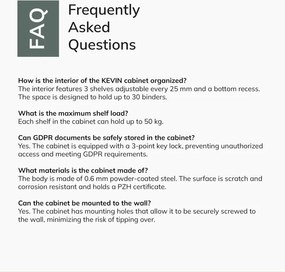 Fém irodai iratszekrény antracit-fehér KEVIN 900 x 1400 x 400 mm