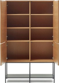 Natúr színű szekrény tölgyfa dekorral 97,5x160 cm Vedrana – Kave Home