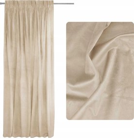Velúr sötétítő függöny nappaliba 140x250 Bézs Pacific
