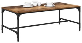 vidaXL Dohányzóasztal Öreg fa 100 x 50 x 35 cm Faanyag