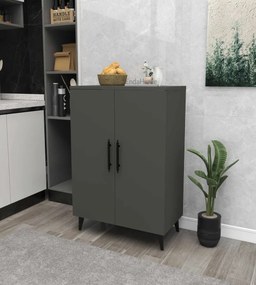 Konyhaszekrény, antracit, 65 cm