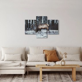 Kép - szarvas télen (90x60 cm)