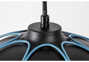 Rabalux 72024 - Csillár zsinóron SVENS 1xE27/60W/230V fekete/kék