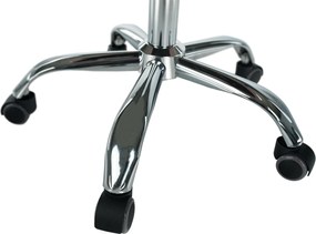 Irodai szék, rózsaszín Velvet szövet/króm, KLIAN