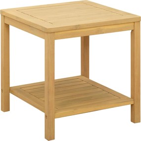 vidaXL Oldal asztal Olaj Természetes 45 x 45 x 45 cm Tömör Akácfa