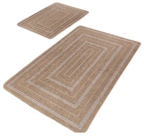 Barna fürdőszobai kilépő szett 2 db-os 60x100 cm – Mila Home