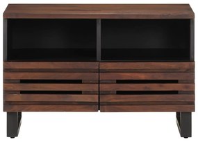 barna tömör mangófa TV-szekrény 70 x 34 x 46 cm
