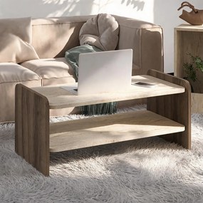 Amon - Travertine, Antique Walnut