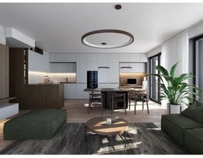 LED2 - LED Csillár zsinóron BELLA LED/48W/230V 3000K/4000K fekete