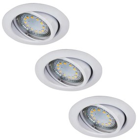 Rabalux 1049 - KÉSZLET 3xLED Beépíthető lámpa LITE 3xGU10-LED/3W/230V 1049