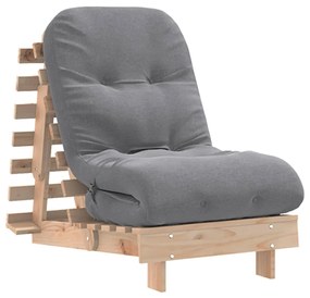 tömör fenyőfa futon kanapéágy matraccal 60 x 206 x 11 cm