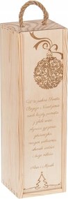 Borosdoboz Ajándék Karácsonyi Öko gravírozás