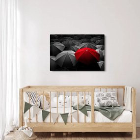 A nyitott napernyők képe (90x60 cm)