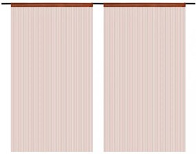 2 db barna zsinórfüggöny 140 x 250 cm
