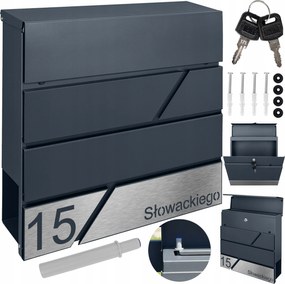 Antracit Modern Postaláda Gravírozás