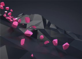A 3D absztrakció képe (üvegen) (70x50 cm)