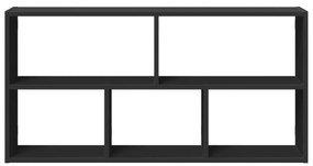 fekete szerelt fa fali polc 100 x 25 x 50 cm