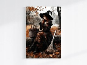 Canvas Vászonkép Boszorkány Portré Boszorkány Kert Ősz 80x120