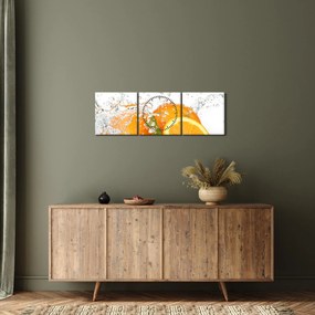 Kép - Lédús narancsok (órával) (90x30 cm)