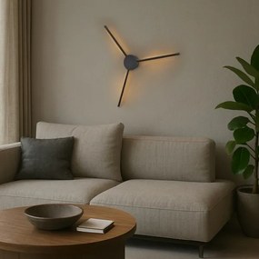 Brilagi - LED Fali lámpa LUGO TRE LED/14W/230V fekete