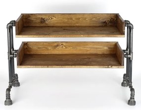 Cipősszekrény BORU 50x90 cm fekete/fenyő