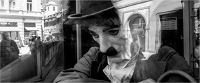 Kép - Charles Chaplin, Prágában (120x50 cm)
