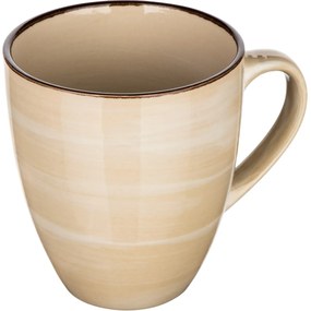 Banquet PALAS 6 db-os kerámia bögre készlet, 400 ml, krém