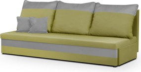 GUSTO Háromszemélyes kinyitható kanapé Fehér/szürke