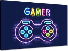 Vászonkép 90x60 Gamer motívum játékosoknak