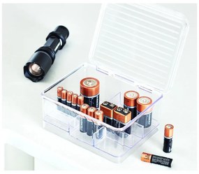 Linus átlátszó rendszerező rekeszekkel és fedéllel, 17 x 14 cm - iDesign