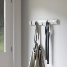 Fehér nyárfa fali fogas Flip – Umbra