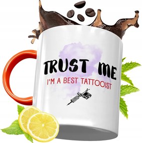 Narancssárga Bögre Tetováló Ajándék fényképes nyomtatással