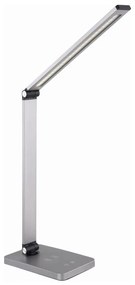 LED asztali lámpa vezeték nélküli töltővel LED/10W/230V matt króm