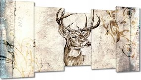 Vászonkép 150x80 Szarvas agancsok
