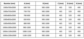 Mexen Velar L, zuhanykabin tolóajtóval 100 x 80 cm, 8mm szürke üveg, króm, 871-100-080-43-01