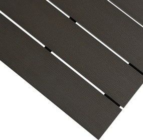 ARGOS kerti asztal 160-210 cm, sötétszürke tölgy-fekete