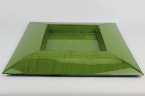 Zöld négyzet alakú tányér 40cm
