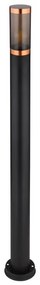 Globo 3159BC - Kültéri lámpa BOSTON 1xE27/23W/230V IP44 110 cm fekete/réz