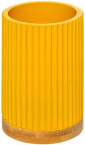 Fürdőszobai Bögre Tároló Doboz sárga kő Modern