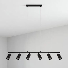 BRILAGI - Kábelre függesztett csillár SELE 6xGU10/30W/230V fekete