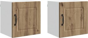 vidaXL Konyhaszekrény 2 pcs Artisan tölgy 40 x 31 x 40 cm Faanyag