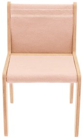 Világos rózsaszín-natúr színű gyerek szék Vintage Nude – Lorena Canals
