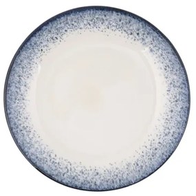 24 részes étkészlet fehér/kék/porcelán