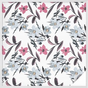 Öntapadós ablak furnér, amely biztosítja az Adatvédelmet Virágmintás 100x100