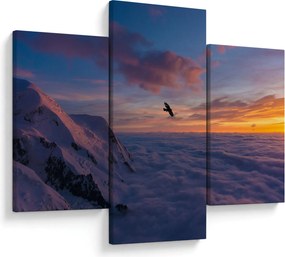 Kép naplementekor, Mt. blanc (90x60 cm)