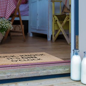 Kókuszrost lábtörlő 40x60 cm Gin O'Clock – Artsy Doormats