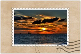 Poszterek 120x80 Naplemente a tengerparton