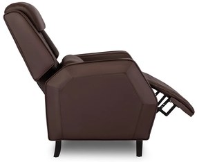 Elegáns Dönthető Relaxfotel Barna Eco-bőr Kárpittal. VIPER